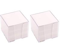 D.RECT Bloc de Notas con Hojas en Blanco | 85x85x80mm (Paquete de 2)
