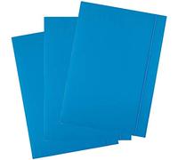 D.RECT Carpeta de Cartón de 25 Piezas - Carpeta Postal con Banda Elástica A4-300 g, Azul