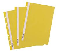 D.RECT - Carpetas archivadoras (A4, polipropileno, 25 unidades), color amarillo