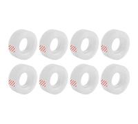 D.RECT Cinta Adhesiva de Oficina Transparente 8 Rollos, 18 mm x 30 m
