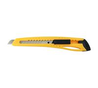 D.RECT Cuchillo Cutter 9 mm - Cuchillo para Cartón con Mecanismo de Bloqueo - Cuchillo Profesional para Trabajos Manuales, Multicolor