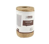 D.RECT Cuerda de Yute Natural Marrón 50 m - 2 mm Grosor - Cordel Decorativo para Manualidades, Regalos, Embalaje, Floristería y Decoración DIY