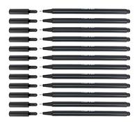 D.RECT Fineliner Conjunto de 12 Piezas - Rotuladores Punta Fina, Rotulador Adecuado para el Uso Diario - Bolígrafo de Punta Fina - Trazo Súper Fino, Ancho de Aproximadamente 0.4 mm - Negro