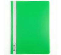 D.RECT - Funda para documentos (A4, polipropileno, sin perforación, 25 unidades), color verde