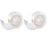 D.RECT INVISIBLE Cinta Adhesiva Transparente y Mate para Uso Diario | se Puede Escribir y Copiar, Funcional y Fácil de Usar | 19 mm x 33 m (Paquete de 2)