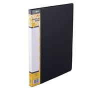 D.RECT Juego de 20 Carpetas de Polipropileno | 20 Carpetas de alta Transparencia | Etiqueta de Contenido de la Columna Vertebral | A4 | Color : Negro