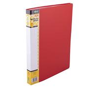 D.RECT Juego de 30 Carpetas de Polipropileno | 30 Carpetas de alta Transparencia | Etiqueta de Contenido de la Columna Vertebral | A4 | Color : Rojo