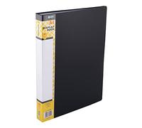 D.RECT Juego de 40 Carpetas de Polipropileno | 40 Carpetas de alta Transparencia | Etiqueta de Contenido de la Columna Vertebral | A4 | Color : Negro