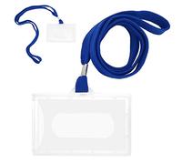 D.RECT - Juego de 50 placas para nombre con cinta y funda para tarjetas de identidad, para negocios, exposiciones, oficina, escuela y niños, 50 unidades