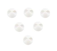 D.RECT Juego de 6 Sujetacables Autoadhesivos Blancos | Clips para Cables de Alimentación | Sujetadores de Cables | Juego de Organizadores de Cables | Blanco