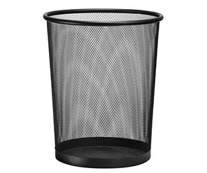 D.RECT Mesh Papelera Circular | Capacidad 19L | Papelera de oficina | Papelera | Color Negra | XXL