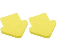 D.RECT Notas adhesivas | 75 x 75 mm bloc de 100 hojas | amarillo (Paquete de 2)