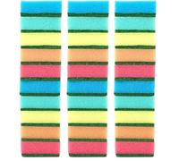 D.RECT Set de 10 Esponjas de Cocina | Doble Cara | 75x50x28mm | Multiusos | Poder Absorbente y Poder Limpiador | Midi | Multicolor (Paquete de 3)