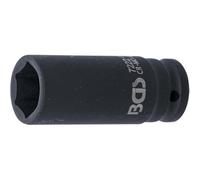 D-Work - Buje de impacto (seis hojas largas, 12,5 mm, 1/2), 22 mm, acero resistente, uso profesional y preciso
