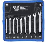 D-Work Juego de llaves mixtas 4-10 mm - 9 piezas - Acero resistente y práctico para bricolaje