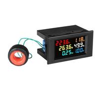 D69-2058 voltímetro amperímetro de corriente Factor de potencia medidor de energía eléctrica Panel vatímetro AC200V-450V/AC40V-300V 1 Uds(AC40V-300V)