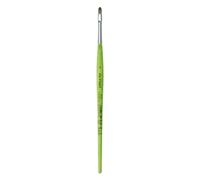 DA Vinci 375 Series Filbert - Cepillo de Fibra sintética (4 Unidades, 18,5 x 0,36 x 30 cm), Color Verde