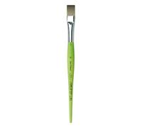 Da Vinci Cepillo Plano Serie 374, 16, Fibra sintética, Verde, 19,5 x 1,36 x 30 cm