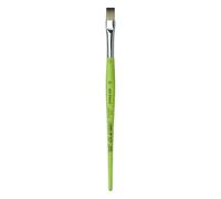 Da Vinci Cepillo plano Serie 374, fibra sintética, verde, 19,5 x 0,92 x 30 cm