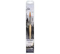 da Vinci Contemporary Landscape Signature Set - Selection ARI de Goes Jr. - 3 Pinceles: 188 No. 12, 498 No. 4, 1290 No. 4, Color Negro