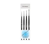 Da Vinci - Pincel para Marta, Color Rojo 2/0, 0, 1, 2. Set 4pcs