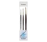 da Vinci Serie 1526Y - Kolinski Marta roja Acuarela - Ver descripción Set 3 pcs,0, 2,4, Made in Germany