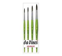da Vinci Serie 373 Fit - Cuchillo redondo sintético con mango verde mate, tamaño 6,8,10,12