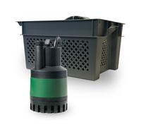 DAB Nova Up 180 M-NA con caja y manguera de drenaje de 7 metros medium Verde / Negro / Acero inoxidable