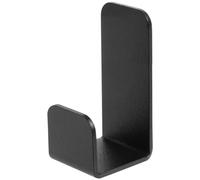 DABSTORY Toallero sin agujeros, gancho adhesivo para baño, gancho para toallas, autoadhesivo, extrafuerte, gancho de pared, acabado mate, gancho para albornoz, soporte para paños de cocina (negro)