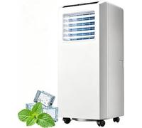 DAEFAG Aire Acondicionado Portátil Sin Unidad Exterior 8000 BTU/9000 BTU, Potente Refrigeración con Ruedas Y Control Remoto, Reducción De Ruido para Oficina Y Dormitor, 8000btu