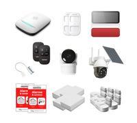 Daewoo Security - PA557Z Kit de Alarmas para el hogar, Wi-Fi y gsm: Sistema de Seguridad inalámbrico con cámara Solar Exterior, Detector de Garaje, Sirena, detectores Zigbee, sin suscripción