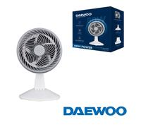 DAEWOO Ventilador de Sobremesa 25 cm (10"), Alta Velocidad, 80W