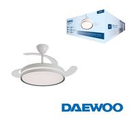 Daewoo Ventilador de Techo DW5007 42'' con Aspas Retráctiles