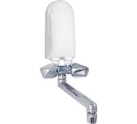 Dafi POZ03140, sin depósito (conexión directa), vertical, 4500 W, para uso interior, cromo, blanco
