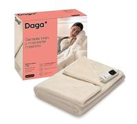DAGA Manta térmica eléctrica de Sofá Relax Suave Chic, Tecnología de Calefacción Intellisense, Tejido Suave Chic Efecto Pelo y Terciopelo, 6 Niveles de Temperatura, 160 x 120 cm