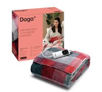 DAGA Manta térmica eléctrica de Sofá Relax Suave Plus, Tecnología Intellisense, Tejido Ultrasuave y Grandes Bolsillos, Multi-Temporizador, 6 Niveles de Temperatura, 150x110 cm