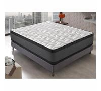 DAGOSTINO Home - Colchón Viscoelástico Cesar 180x200 | Altura 30 cm | Firmeza Alta H3 | Soporte Ergonómico Premium | Reversible | Oeko-Tex | Blanco, Negro y Gris