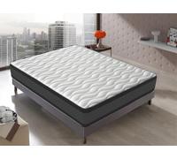 DAGOSTINO Home - Colchón Viscoelástico Onyx 160X200 cm. | Altura 20 cm | Firmeza Alta y Ergonómica | Reversible Invierno/Verano | Certificado Oeko-Tex | Blanco y Negro.