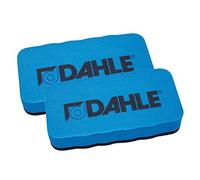 Dahle Esponja para pizarra blanca (borrador magnético para limpieza en seco en muchas superficies), color azul (esponja, azul, 2) (paquete doble de esponja azul)