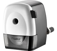 Dahle - Sacapuntas de escritorio (con manivela, lápices de hasta 11,5 mm), color negro y blanco