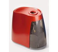 Dahle - Sacapuntas eléctrico (lápices hasta 8 mm, funciona a pilas), color rojo