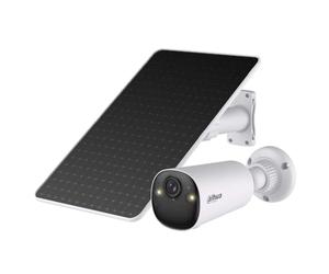 Dahua Apollo Bullet C1 4G Kit Smart 4MP LTE / 4G Cámara de vigilancia con Pilas AOV y Panel Solar Incluido (Blanco)