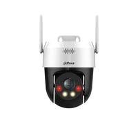 Dahua Cámara Domo Serie Lite Full Color 5MP PT Red/WiFi con Infrarrojos y luz Blanca. Alarma Sonora y Visual. Objetivo Fijo de 4mm (sin Zoom). IP66. luz IR/Blanca hasta 30 Metros