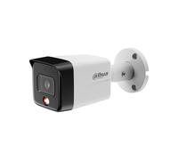 Dahua Cámara IP Smart Dual Light de 6MP para Exterior con Detección Humana, Micrófono Integrado, Visión Nocturna IR y Luz Cálida 30m, Óptica Fija 2.8mm, Protección IP67, Alimentación 12V CC/PoE