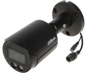 Dahua IPC-HFW2449S-S-IL-0280B-BLACK Cámara de red tipo bala WizSense de 4MP con luz dual inteligente, de foco fijo, negra