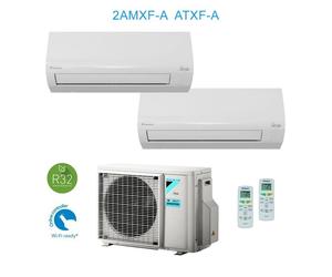 Daikin 2AMXF50A + ATXF35A + ATXF25A Aire Acondicionado Clima Siesta Dual Split 12000+9000Btu Inverter Wifi Ready R32