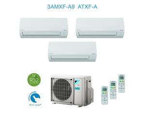 Daikin 3AMXF52A9 + 2x ATXF25A + ATXF35A Aire Acondicionado Siesta Trial Split 2x 9000 + 12000 BTU Wifi Ready Inverter R32