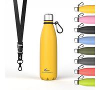 Daikoku - Botella Termica de Acero Inoxidable 500ML | A Prueba de Fugas | Bebidas Calientes por 12 Horas y Frías por 24 | Seguro y Saludable | Ideal para Senderismo, Gimnasio, Oficina | Amarillo