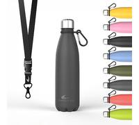 Daikoku - Botella Termica de Acero Inoxidable 500ML | A Prueba de Fugas | Bebidas Calientes por 12 Horas y Frías por 24 | Seguro y Saludable | Ideal para Senderismo, Gimnasio, Oficina | Gris