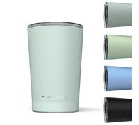 Daikoku Termo de Café 330ml Acero Inoxidable | Vaso térmico doble pared aislante libre de BPA | Mantiene bebidas frías 12h y calientes 5h | Color Verde Pastel